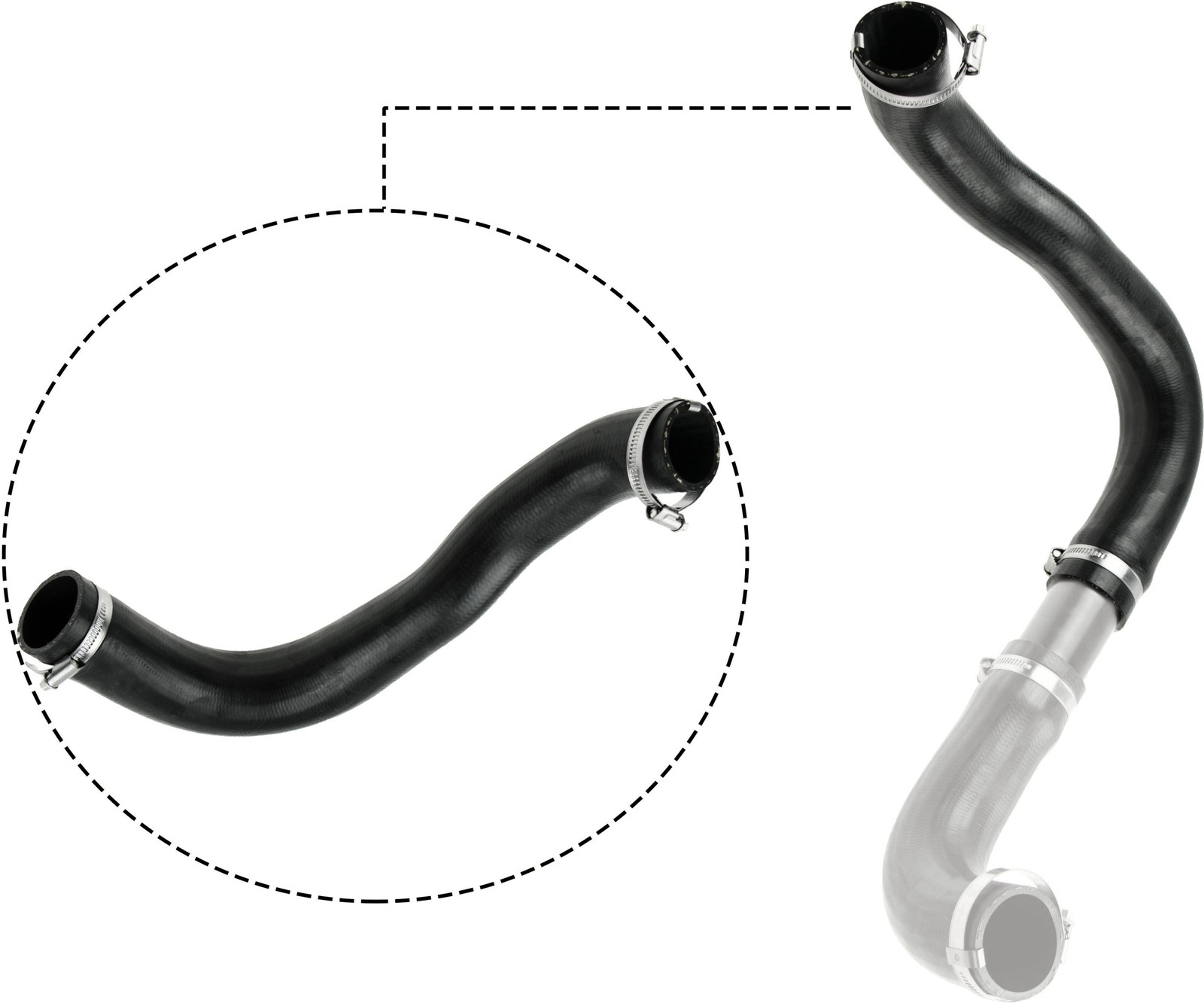 GATES-OE 09-0621 Charge Air Hose for FORD