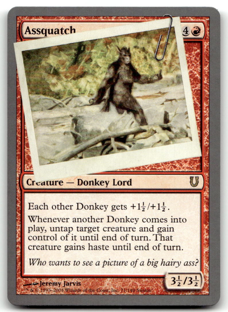 Assquatch #71 (LP) Unhinged UNH Magic MTG