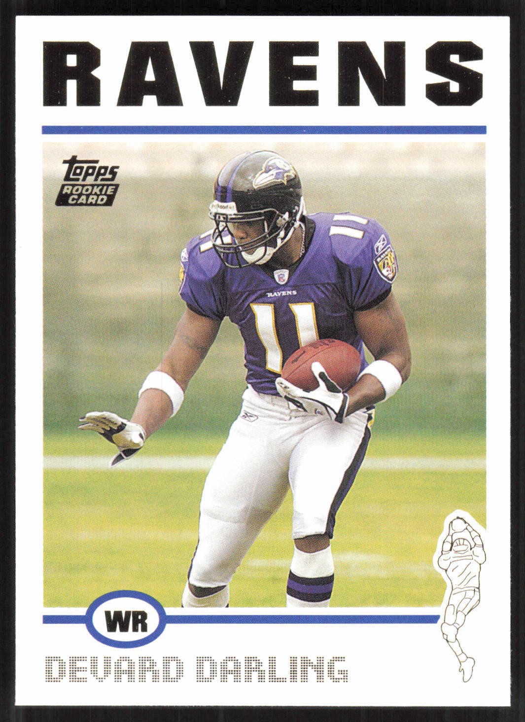 Devard Darling, 2004 Topps, #344, Baltimore Ravens,