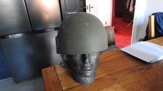 British Army GS Mk6 Military Issue Combat Helmet Green 1980s NO3