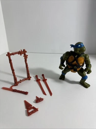 Vintage 1988 Teenage Mutant Ninja Turtles TMNT Leonardo COMPLETE (T12)