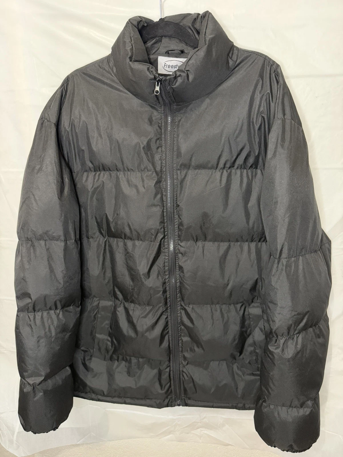 Freestyle Black Puffer Jacket Mens XL