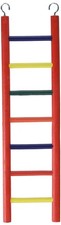 15-Inch Hardwood Bird Ladder with 7 Rungs for Parakeet Cockatiel Conure