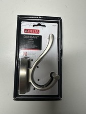 DELTA Dansant Towel Hook, Robe Hook Satin Nickel Towel Holder