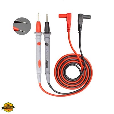 Banana Plug Multimeter  Leads, 1000V 20A Digital Multi Meter Clamp Tester Pro...