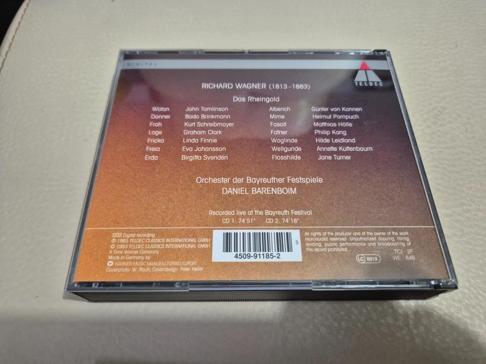 Richard Wagner CD  das Rheingold  Barenboim - Bild 2 von 2