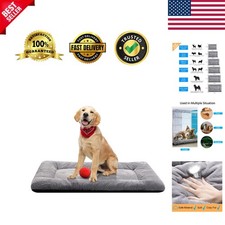 Ultra Soft 36" Dog Crate Pad for Medium/Large Dogs - Washable  Anti-Slip Mat