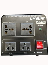 Lvyuan VTUS-1500 Step Up  Down Voltage Transformer Converter 230V/110V With Pow
