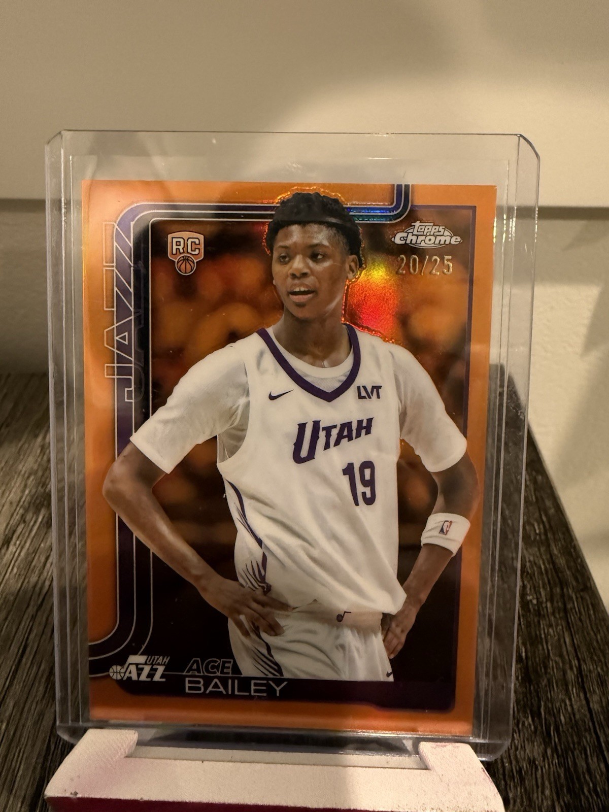 2025-26 Topps Chrome - Ace Bailey #255 Orange Refractor /25 (RC)