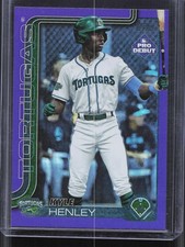 2025 Topps Pro Debut Kyle Henley PD-112 Purple Rainbow Foil /299 Tortugas