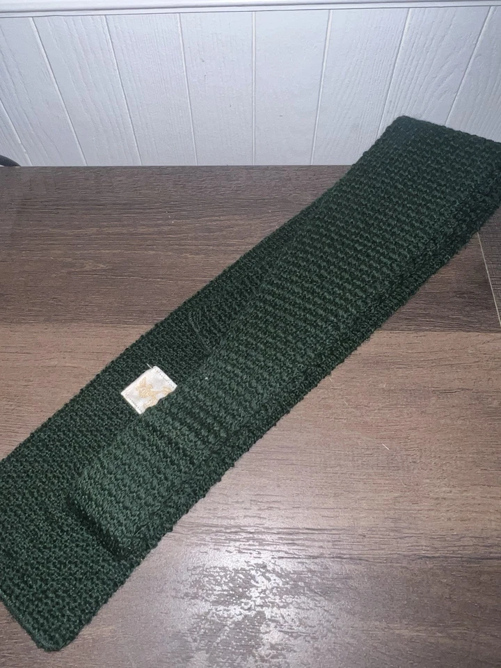 DE COLECCIÓN POLO RALPH LAUREN SHETLAND LANA CROCHET CORBATA COSIDA CABALLO ARCHIVO... Foto 2 de 4