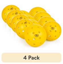  4 pack Athletic Works 3-Pack Of Pickleballs, Yellow