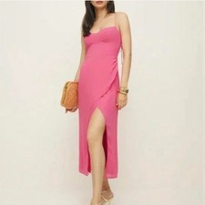 Reformation Kourtney Dress In Flambe, brand new without tags, never worn.