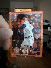 2023 Topps Chrome Update Sapphire Edition Orange /25 Garrett Hill Rookie RC