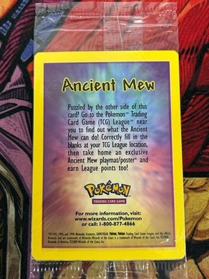 Pokemon TCG Ancient Mew Movie Promo Card 2000 Vintage Holo Foil