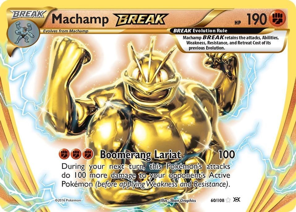 Machamp Break - 60/108 - Pokemon Evolutions XY Ultra Rare Card NM