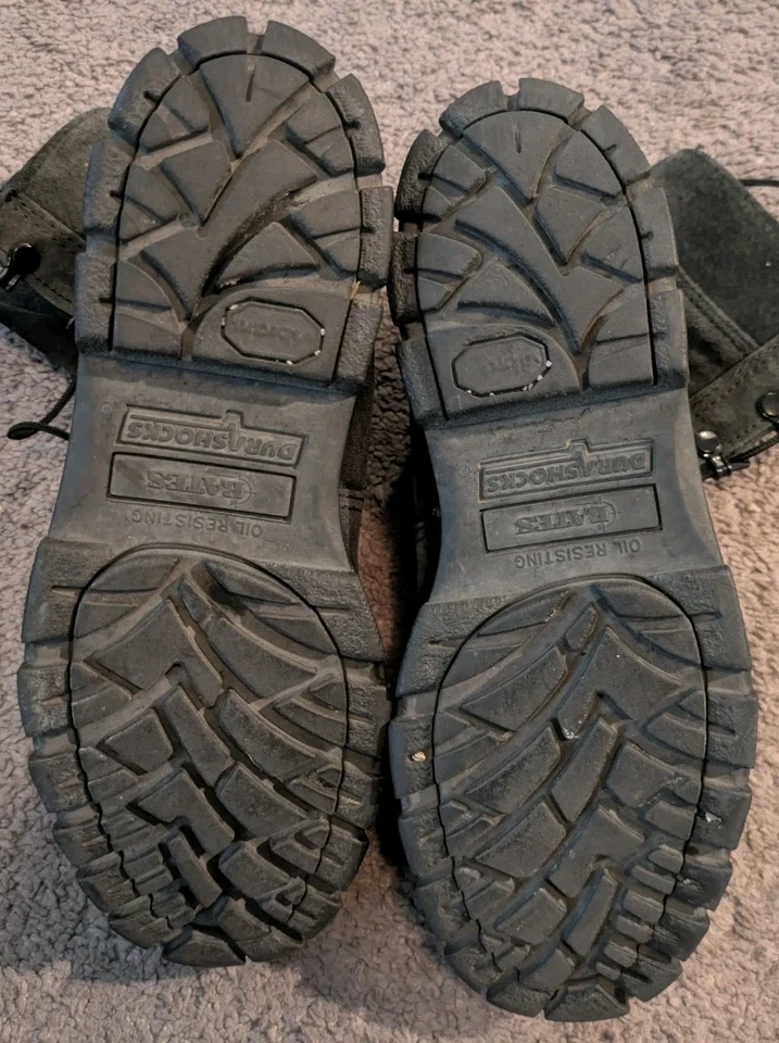 Botas de combate femininas Bates US Navy Durashocks couro preto Seude biqueira de aço 7,5 - Imagem 4 de 4