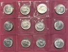 Lot of 12 Kennedy 1964-P Half Dollars 90% Silver a total of 4.34 oz of silver