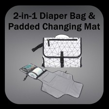 Baby Waterproof Portable Diaper Changing Pad With Pockets