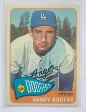 1965 Topps #300 Sandy Koufax (HOF) VG LA Dodgers Vintage Baseball Card