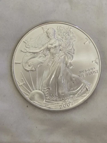 2007 American Silver Eagle 1 Oz. Fine Silver One Dollar $1 Coin