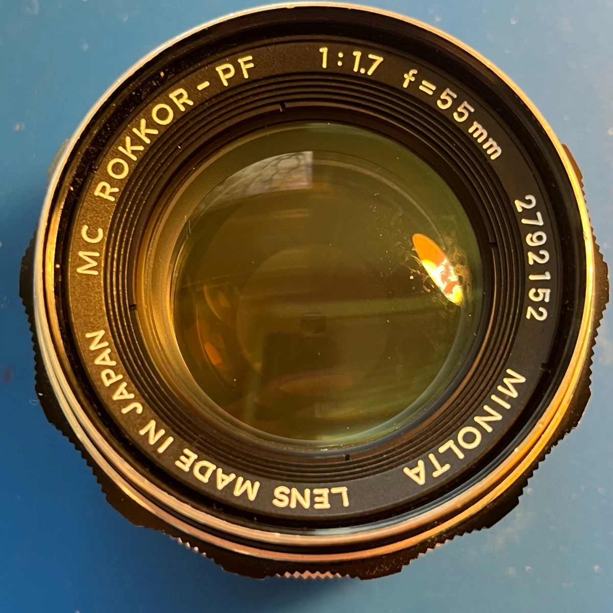 Minolta Rokkor PF 55mm Focal Camera Lenses f/1.7 Maximum Aperture
