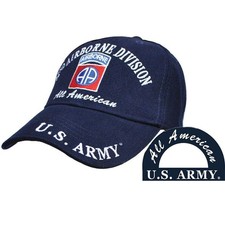 U.S. ARMY 82ND AIRBORNE DIVISION BLUE EMBROIDERED Cotton Hat Cap LICENSED