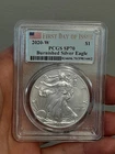 2020- W American Silver Eagle Burnished SP70 PCGS
