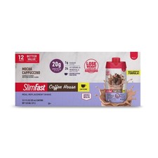 High Protein Meal Replacement Shake Coffee Mocha Cappuccino Flavor 20g Protein