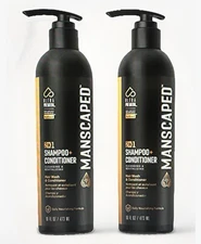 MANSCAPED 2X Ultra Premium 2 IN 1 Shampoo + Conditioner 16 fl oz/ 475 ML, NEW