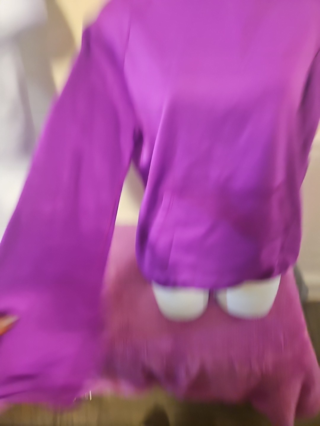 Nike Womens Therma Fit Pullover  Hoodie Fuschia Medium Polyester,Thumbholes thumbnail 4