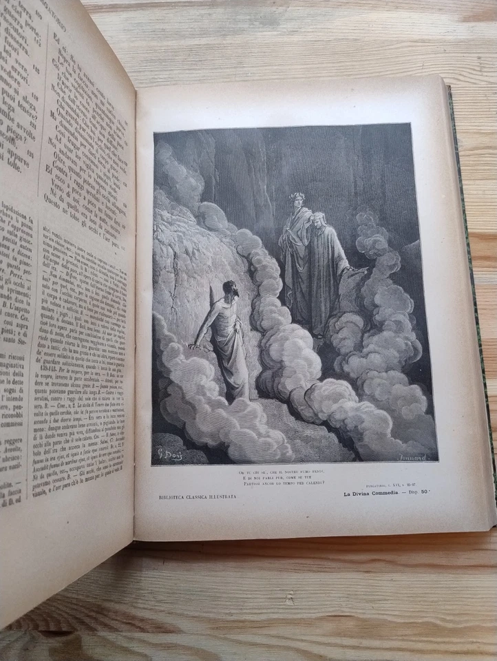 La Divina Commedia di Dante Alighieri illustrata da Gustave Doré Sonzogno 1880 - Immagine 4 di 4