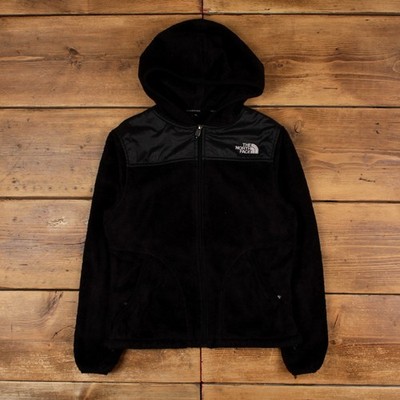 The North Face Fleecejacke S Damen 00s schwarz Kapuze Outdoor Wandern warm