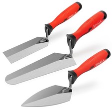 SHALL 3-Piece Masonry Tools Set, 6’’ Margin Trowel, 5.5’’