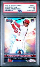 2018 BOWMAN'S BEST POWER PRODUCERS #PPSO SHOHEI OHTANI PSA 10