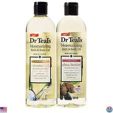 Bath  Body Oil Gift Set 2 Pack 8.8oz - Shea Butter  Coconut Oil Spa Kit