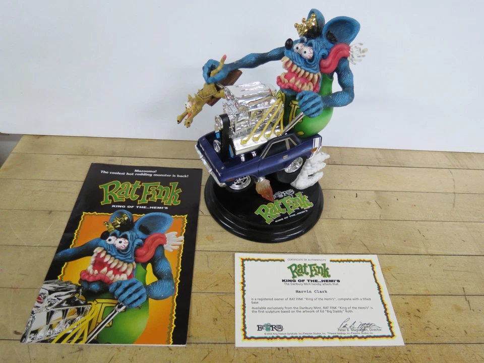 DANBURY MINT- KING OF THE HEMI'S- ED "BIG DADDY" ROTH- RAT FINK - Image 2 of 4