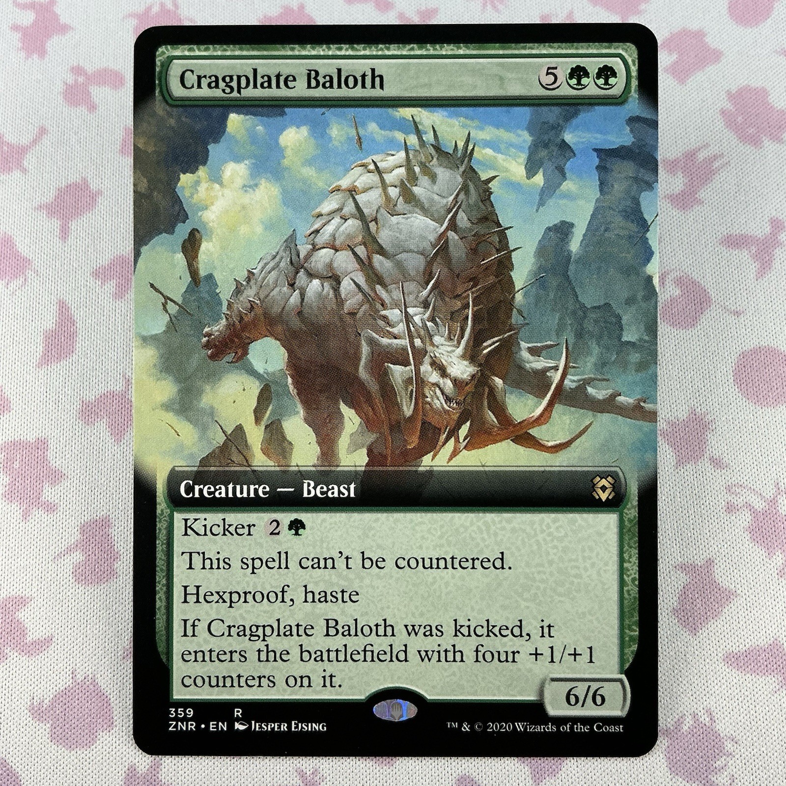 Cragplate Baloth 359 - Extended Art - ZNR - Magic The Gathering - MTG TCG - NM