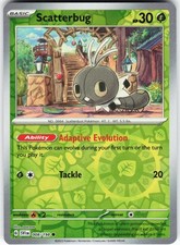 Scatterbug 008/198 Pokemon SV01: Scarlet & Violet Base Set Reverse Holo Common N
