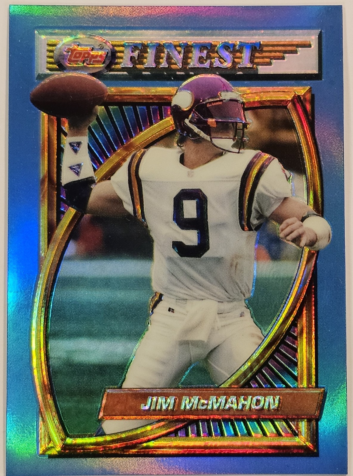 Jim McMahon 1994 Topps Finest Refractor #90