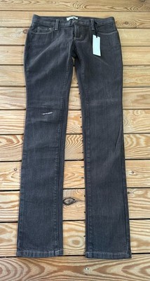 L agence NWT Women s Slim Straight Jeans Size 24 Grey BT