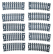 10 PIECES OF ATLAS 835 HO CODE 100 NIC SIL 1/3-18" RADIUS SNAP TRACK- 6.00 SHIP