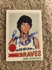 1977-78 Topps #131 signed Ernie Digregorio basketball card Buffalo Braves auto 