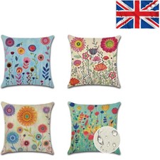 Fundas de almohada decorativas florales vibrantes