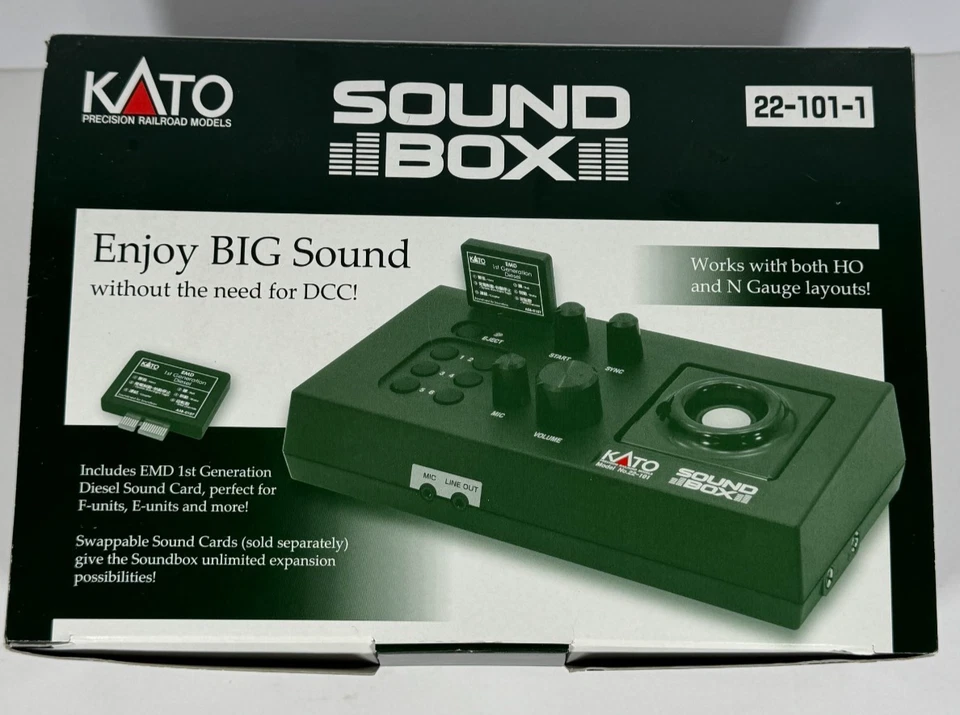 KATO Sound Box 22-101-1 HO/N/OO Compatible w/ EMD Diesel Sound Card - TESTED - Image 2 of 4