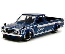 JADA TOYS - 1972 car blue color - JDM TUNERS - ATSUN 620 Navy - 1/24...