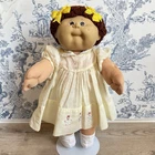 VTG 1980’s Cabbage Patch Kids Doll Baby Auburn Brown Hair HM8 Brown Eyes OAA CPK