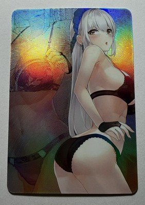 SEXY HEROINE WAIFU Enterprise AZUR LANE ACG PREMIUM HOLOFOIL CARD NM