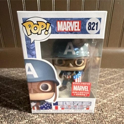 Funko Pop! Vinyl: Marvel - Captain America #821 Collector Corps Exclusive