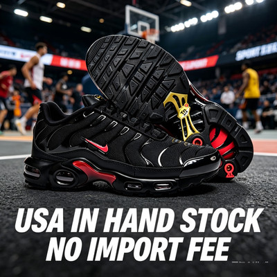 Nike Air Max TN Plus Men Shoe Athletic Sneaker Black Red